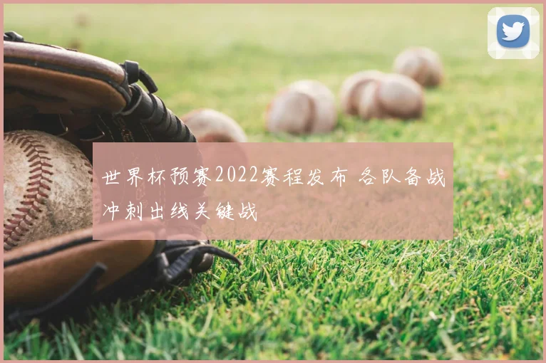 世界杯预赛2022赛程发布 各队备战冲刺出线关键战