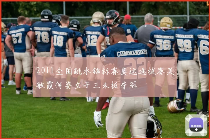 2011全国跳水锦标赛奥运选拔赛吴敏霞何姿女子三米板夺冠