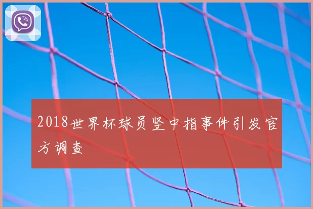 2018世界杯球员竖中指事件引发官方调查